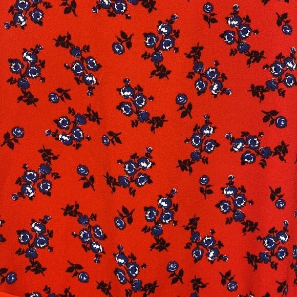 T Tahari Floral Sleeveless Belted Pleated Midi Dress - Picture 5 of 8